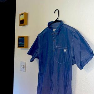 DEPARTWEST casual button-down shirt in blue🥶